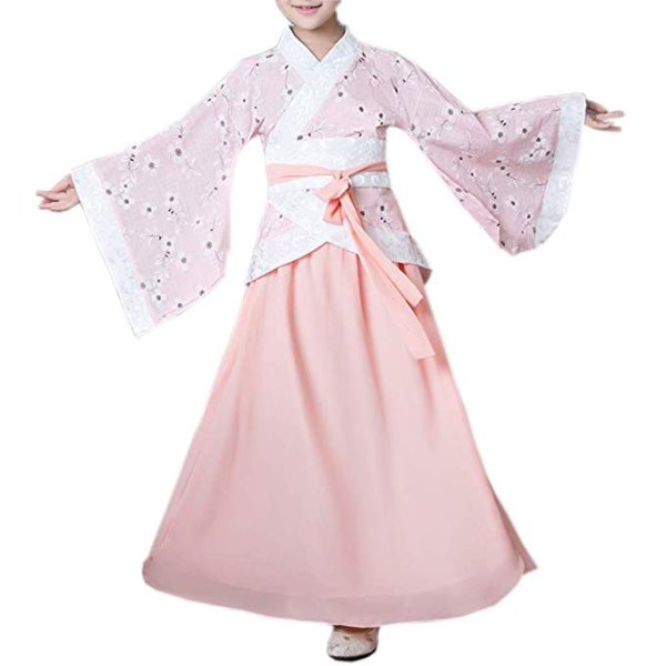 Girls Hanfu Child Ancient Chinese Traditional Cosplay Costumes Dress