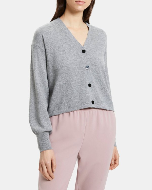 Cropped Cardigan in Cashmere