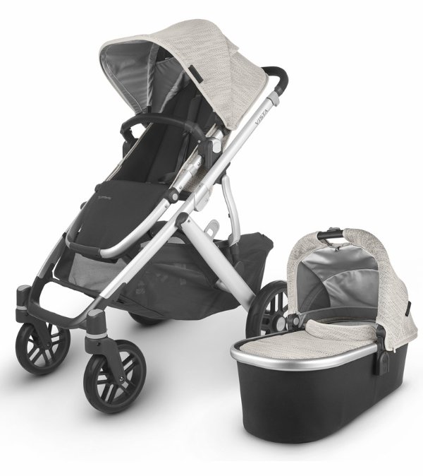 2020 Vista V2 Stroller - Sierra (Dune Knit/Silver/Black Leather)