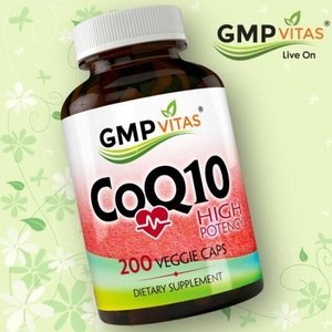 GMP Vitas® High Potency CoQ10 200 Veggie Capsules