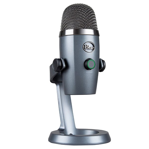 Blue Yeti 专业级麦克风 内置Blue Voice广播语音模组和多重拾音模式灰色