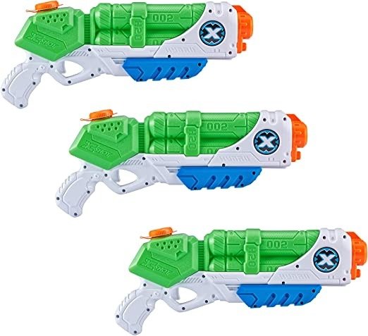 X-Shot Water Warefare Typhoon Water Blaster (3 Pack) by ZURU, Watergun for Summer, XShot Water Toys, Squirt Gun Soaker, Pump Action Water Toy for Children, Boys, Teen, Men (3 Blasters)