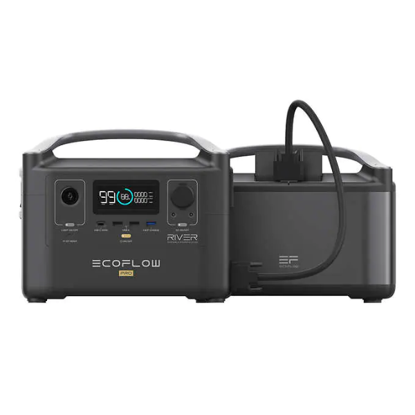 EcoFlow RIVER Pro Portable Power Station+ RIVER Pro Extra Battery