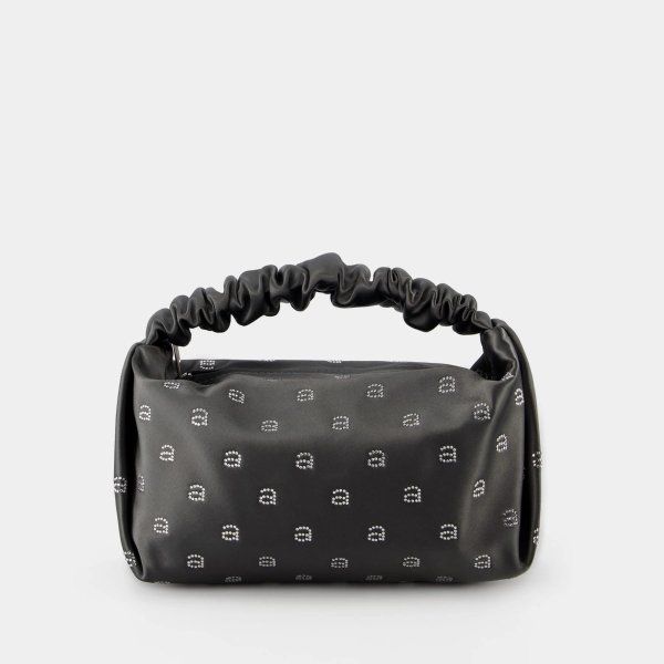 Scrunchie Mini Handbag - Alexander Wang - Smoked Pearl - Synthetic