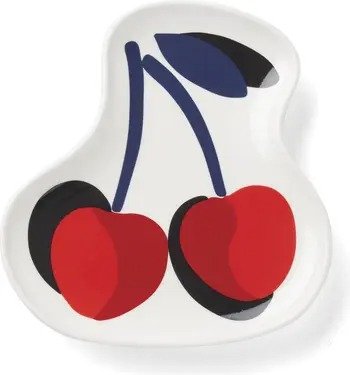 vintage cherry dot spoon rest