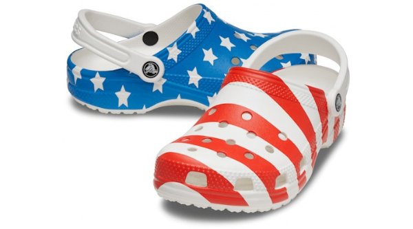 Men's and Women's Shoes - Classic American Flag Clogs, Slip On Water Shoes