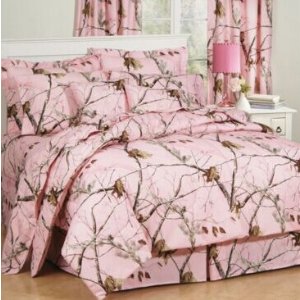 Realtree AP粉色床品套装