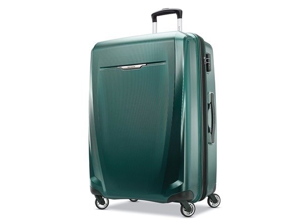 Winfield 28" Checked Hardside Expandable Luggage with Spinner Wheels