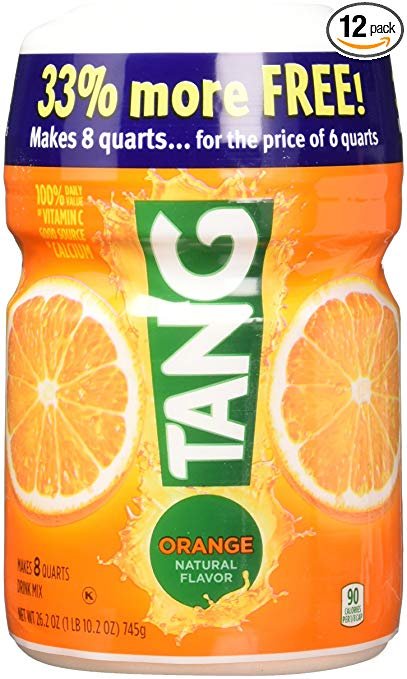Tang Orange Powdered Drink Mix (26.2 oz, Pack of 12)