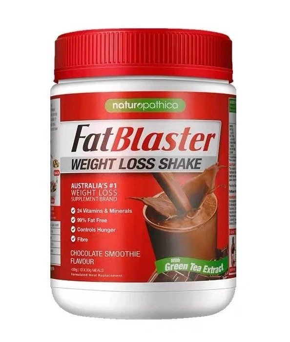 FATBLASTER Weight Loss Shake 30% Less Sugar Chocolate 430g