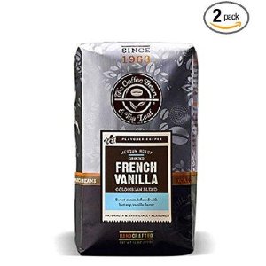 The Coffee Bean & Tea Leaf, Hand-Roasted French Vanilla Ground Coffee, 12-Ounce Bags (Pack of 2)