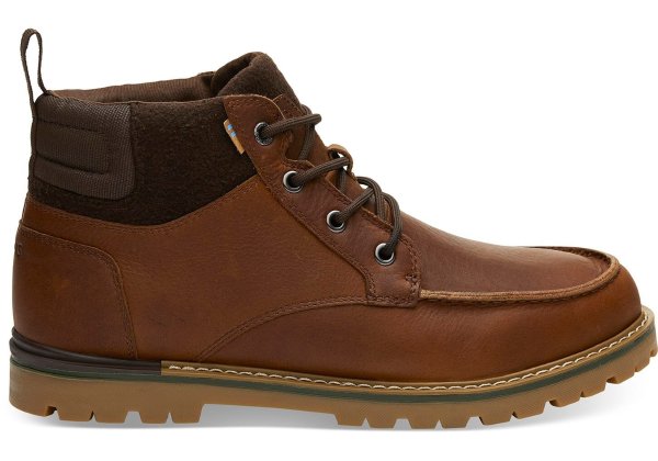 Waterproof Peanut Brown Leather Men's Hawthorne Boots