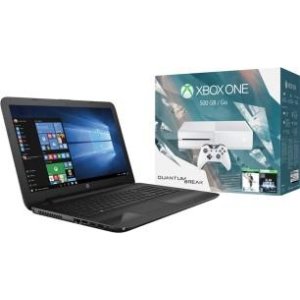 HP 15.6" Touch-Screen Laptop (i5-6200U 6GB 1TB) + Xbox One Console Bundle $600