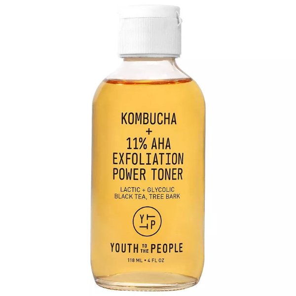Kombucha + 11% AHA Exfoliation Toner with Lactic Acid