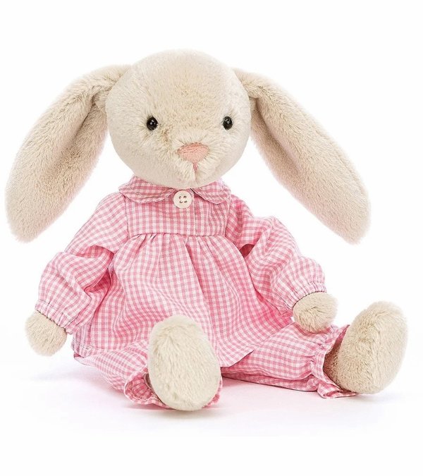 穿睡衣的兔子毛绒玩具, 11"