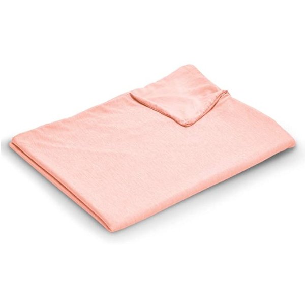 EXQ Home Cooling Weighted Blanket Cover 36x48-Child Size Premium Soft Duvet Cover for Kids Weighted Blanket with Zipper,Machine Washable Duvet Cover for Hot Sleeper in Summer(Pink,Duvet Cover Only)