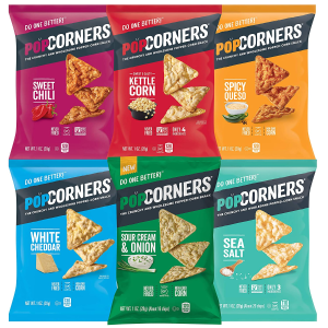 Popcorners Snacks, Gluten Free Chips, 5 flavor Variety, 1 Ounce (Pack of 20)