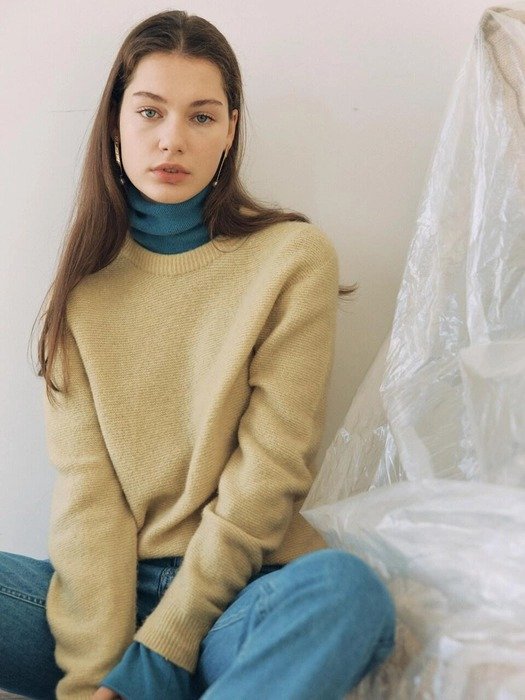 [FRONTROW x RePLAIN] Wholegarment Cashmere Sweater