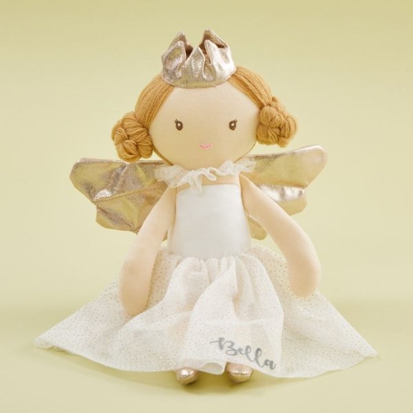 Personalized Angel Soft Doll With Blonde Hair Welcome %1