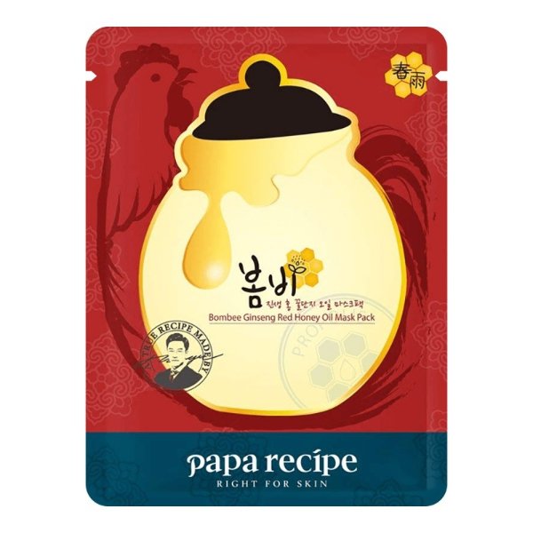 韩国PAPA RECIPE春雨 红参蜂蜜精油面膜 单片入