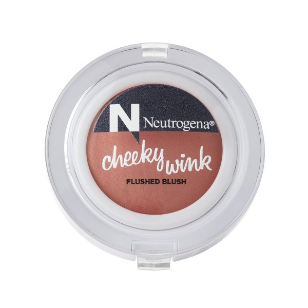 Neutrogena Cheeky Wink Flushed Blush for a Sheer Natural Flush of Color, Shade in First Crush, 0.15 oz