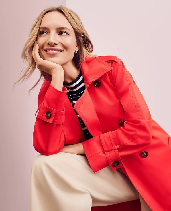 Twill Trench Coat | Ann Taylor