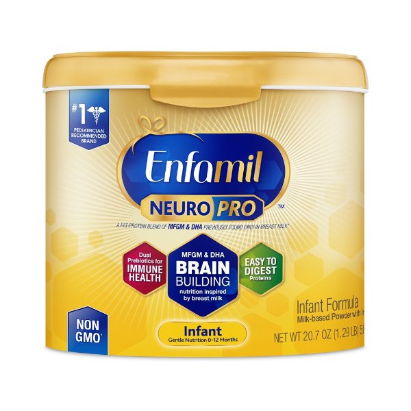 Neuropro Baby Formula, Brain Building Nutrition - Reusable Tub 20.7 oz (6 Pack)