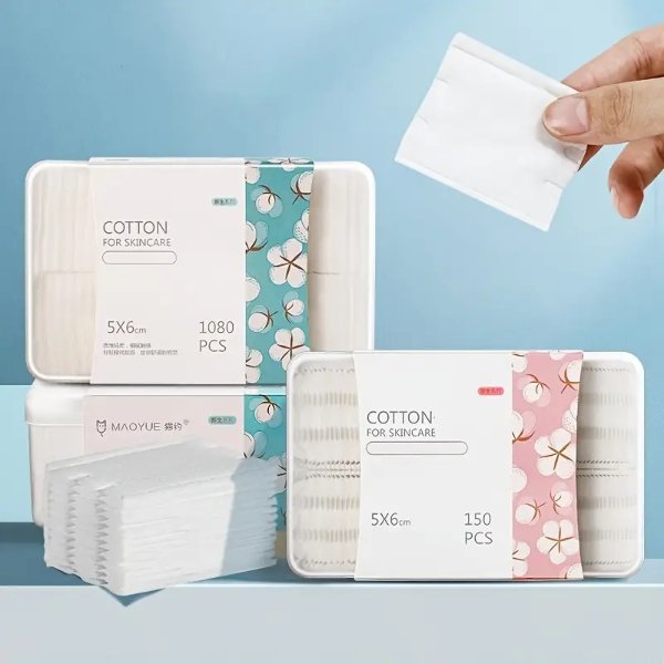 100 150pcs Cosmetic Cosmetic Cotton 3 Layers Cat Paw Edge Press Makeup Remove Cotton Pads Skin Care Moisture Thick And Thin Cotton Pads Cosmetic Cotton Tools | Shop On Temu And Start Saving | Temu