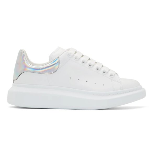 - SSENSE Exclusive White & Silver Oversized Sneakers