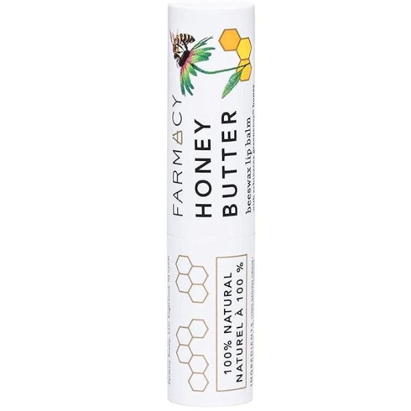Honey Butter Beeswax Lip Balm - Natural Lip Moisturizer Chapstick for Dry Cracked Lips