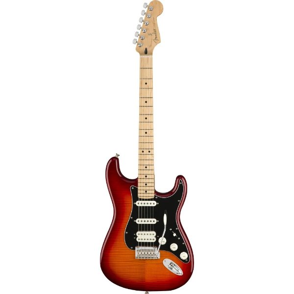 Player Stratocaster HSS Plus Top Electric Guitar, Maple Fingerboard - Aged Cherry Burst - Mint, Open Box
