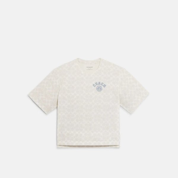 Outlet Varsity Signature T Shirt In Organic Cotton