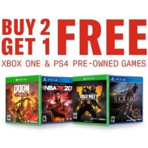 XB1 and PS4 Pre-Owned Games on Sale