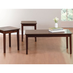 Wood Accent 3-Piece Table Set