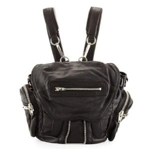 Alexander Wang Marti Mini Zip-Trimmed Leather Backpack @ Neiman Marcus