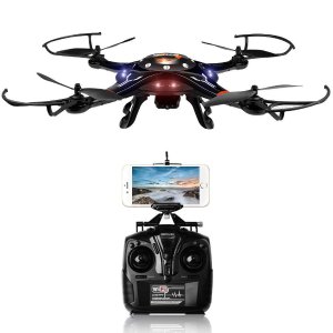 DBPOWER Upgraded FPV WiFi Motion-Sensing Control Hawkeye-II Quadcopter with One Key Taking-off & Landing Function and 720P HD Camera