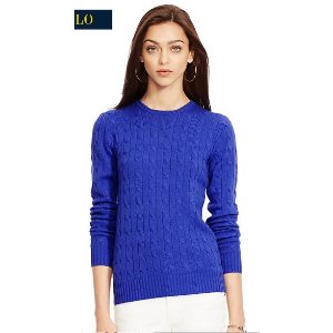 Women's Slim-Fit Cabled Cashmere Sweater