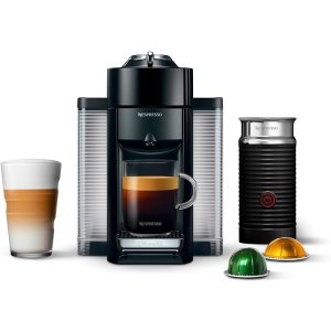De'LonghiNespresso Vertuo Evoluo Coffee and Espresso Machine with Aeroccino by De'Longhi, Black