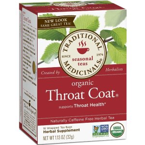 Traditional Medicinals Organic Throat Coat 16-Count Boxes (Pack of 6)