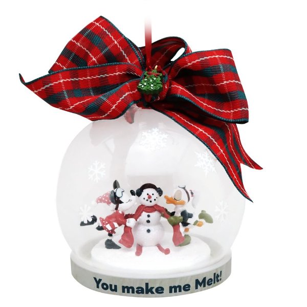 Minnie Mouse and Daisy Duck Holiday Globe Ornament | shopDisney
