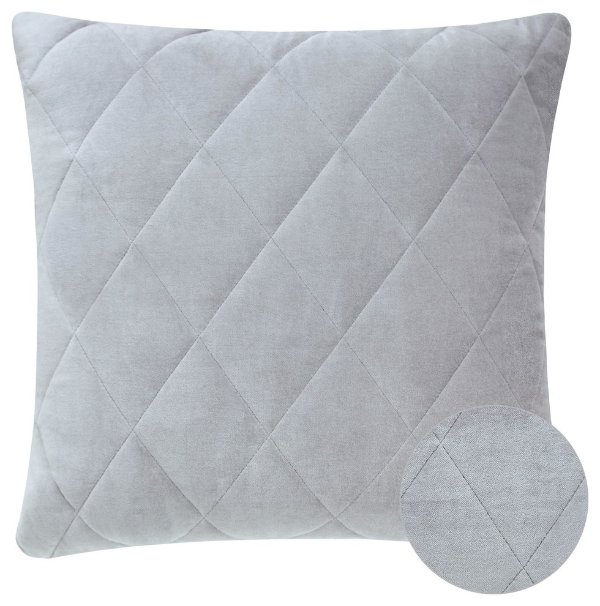 Ryton Modern Gray Velvet Throw Pillow - Contemporary - Decorative Pillows - by Houzz