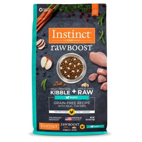 Raw Boost Puppy Grain-Free Recipe with Real Chicken Dry Food with Freeze-Dried Raw Pieces, 10 lbs. | Petco