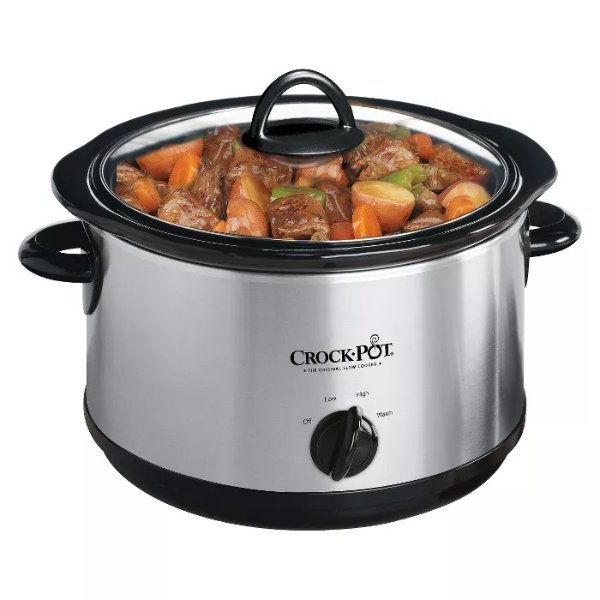 4.5qt Manual Slow Cooker - Silver SCR450-S