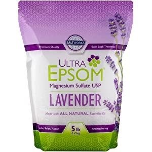 Amazon SaltWorks Lavender Scented Premium Epsom Bath Salt Sale
