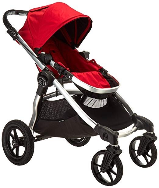 City Select Stroller - 2016 | Baby Stroller with 16 Ways to Ride, Goes from Single to Double Stroller | Quick Fold Stroller, Ruby
