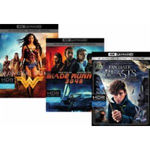 Select 4K Movies Dunkirk,  Wonder Woman@Best Buy