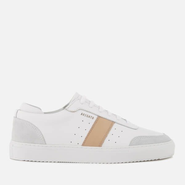 Axel Arigato Men's Dunk Leather/Suede Trainers - White/Beige