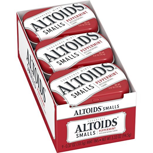 Altoids Smalls Peppermint Mints, 0.37 Ounce, 9 Count
