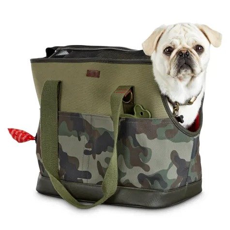 Reddy Camo Canvas Dog Carrier Tote, 19