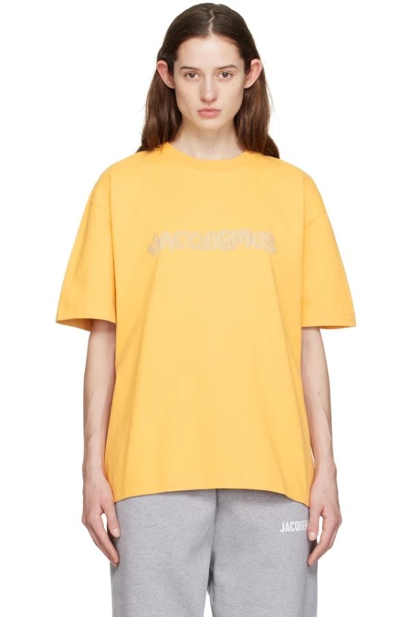 Yellow Le Raphia 'Le T-Shirt Raphia' T-Shirt